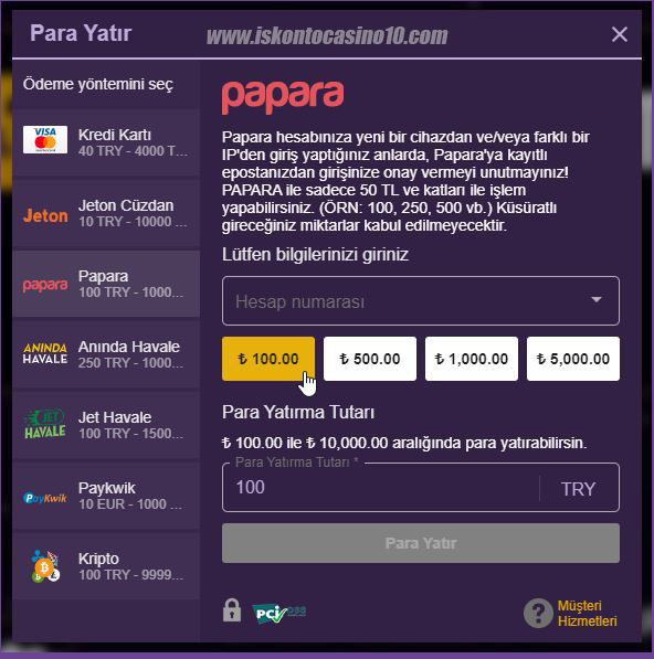 Discount Casino Para-yatırma-Papara ile Nasıl Para Yatırılır?